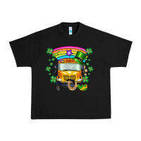 Black st. patricks day school bus Urban Heavy Tee - SublimationCraftShop