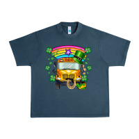Midnight Navy st. patricks day school bus Urban Heavy Tee - SublimationCraftShop