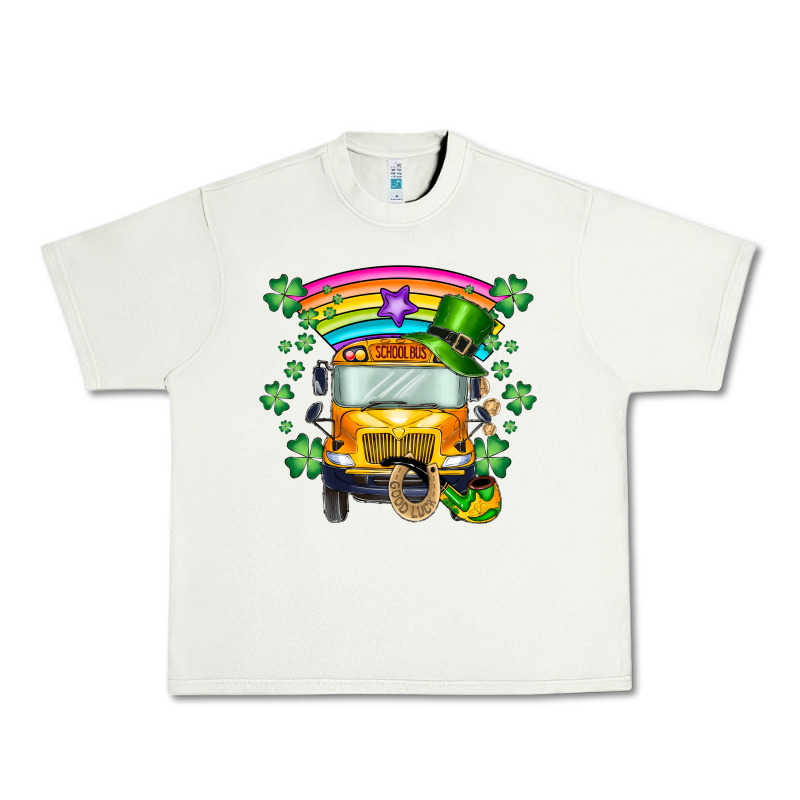 St. Patricks Day School Bus Urban Heavy Tee by SublimationCraftShop | Teevron