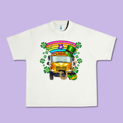 St. Patricks Day School Bus Urban Heavy Tee Designed By Sublimationcraftshop