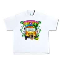 White st. patricks day school bus Urban Heavy Tee - SublimationCraftShop