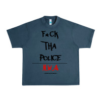 Midnight Navy fck tha police Urban Heavy Tee - artisFamous