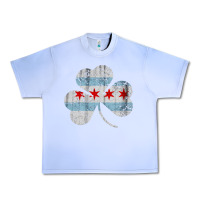 Grape Ice irish chicago flag shamrock Urban Heavy Tee - artisFamous