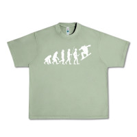 Oil Green Snowboarding Evolution | Snowboard Mountain Winter Urban Heavy Tee - artisFamous