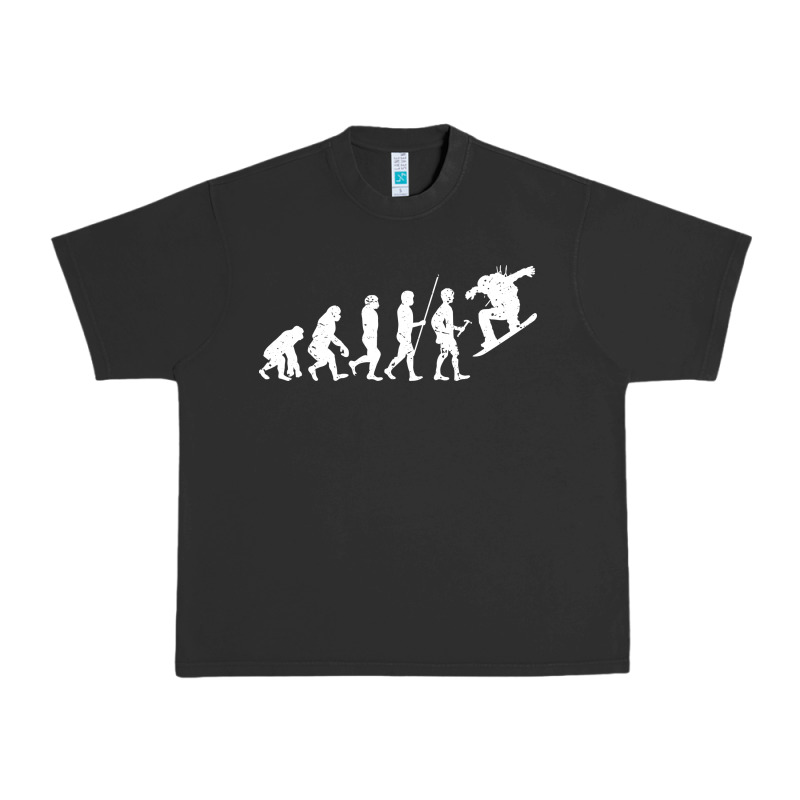 Snowboarding Evolution | Snowboard Mountain Winter Urban Heavy Tee by artisFamous | Teevron