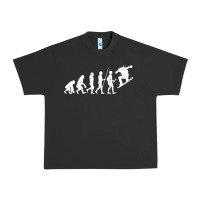 Pigment Black Snowboarding Evolution | Snowboard Mountain Winter Urban Heavy Tee - artisFamous