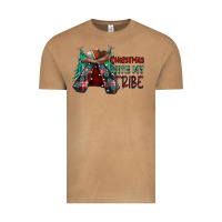 Vintage Camel Christmas with tribe Vintage Tee - CowhideDigitalArt