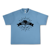 Pebble Blue camper vintage retro Urban Heavy Tee - artisFamous