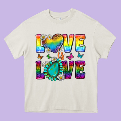 Western Love Lgbtq Tumbler Heavy Core Tee Designed By Bundleandbundleshop