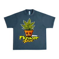 Midnight Navy flower pot funny weed Urban Heavy Tee - artisFamous
