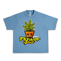 Pebble Blue flower pot funny weed Urban Heavy Tee - artisFamous