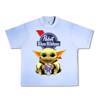 Grape Ice Baby Yoda Hugs Pabst Blue Ribbon Beer Urban Heavy Tee - artisFamous