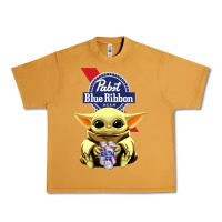 Peanut Butter Baby Yoda Hugs Pabst Blue Ribbon Beer Urban Heavy Tee - artisFamous