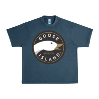 Midnight Navy Goose Island  Beer Urban Heavy Tee - artisFamous
