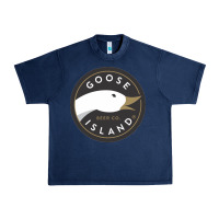 Navy Goose Island  Beer Urban Heavy Tee - artisFamous