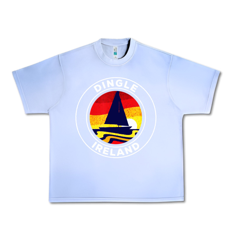 Dingle Ireland Vintage Sailboat 70s Retro Sunset Urban Heavy Tee by artisFamous | Teevron