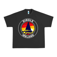 Pigment Black dingle ireland vintage sailboat 70s retro sunset Urban Heavy Tee - artisFamous