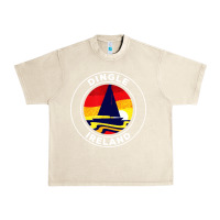 Sandshell dingle ireland vintage sailboat 70s retro sunset Urban Heavy Tee - artisFamous