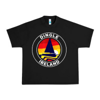 Black dingle ireland vintage sailboat 70s retro sunset Urban Heavy Tee - artisFamous