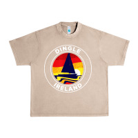 French Oak dingle ireland vintage sailboat 70s retro sunset Urban Heavy Tee - artisFamous