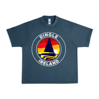 Midnight Navy dingle ireland vintage sailboat 70s retro sunset Urban Heavy Tee - artisFamous