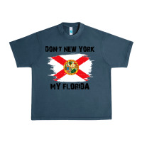 Midnight Navy don't new york my florida t shirt flag Urban Heavy Tee - artisFamous