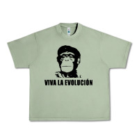 Oil Green viva la evolucion Urban Heavy Tee - artisFamous