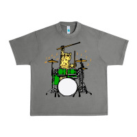 Tornado drummer cat music lover musician playing the drums Urban Heavy Tee - artisFamous