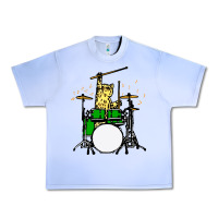 Grape Ice drummer cat music lover musician playing the drums Urban Heavy Tee - artisFamous