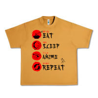 Peanut Butter eat sleep anime repeat japanese Urban Heavy Tee - artisFamous