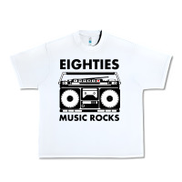 White eighties music rocks Urban Heavy Tee - artisFamous