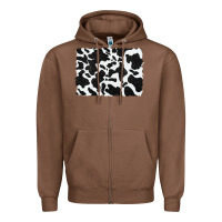 Chestnut distressed black glitter cowhide pattern Zipper Hoodie - RanaPortraitStore