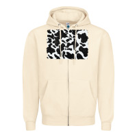 Sandshell distressed black glitter cowhide pattern Zipper Hoodie - RanaPortraitStore