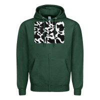 Sports Green distressed black glitter cowhide pattern Zipper Hoodie - RanaPortraitStore
