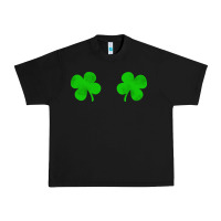 Black four leaf clover Urban Heavy Tee - artisFamous