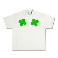 Pistachio four leaf clover Urban Heavy Tee - artisFamous
