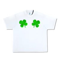 White four leaf clover Urban Heavy Tee - artisFamous