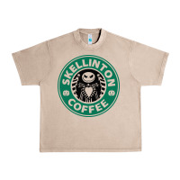 French Oak skeleton coffee halloween Urban Heavy Tee - artisFamous