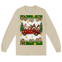 Mushroom christmas gnomes truck Long Sleeve Tee - Artiststas