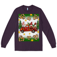 Plum christmas gnomes truck Long Sleeve Tee - Artiststas