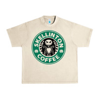 Sandshell skeleton coffee halloween Urban Heavy Tee - artisFamous