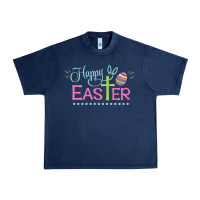 Navy happy easter Urban Heavy Tee - artisFamous