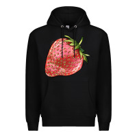Black strawberry Premium Hoodie - BarkalooDesign