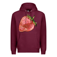 Burgundy strawberry Premium Hoodie - BarkalooDesign