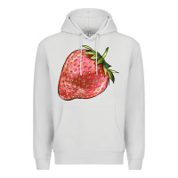 Dove Grey strawberry Premium Hoodie - BarkalooDesign