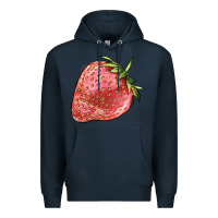 Navy strawberry Premium Hoodie - BarkalooDesign