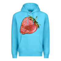 Ocean Blue strawberry Premium Hoodie - BarkalooDesign