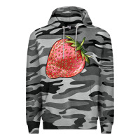 Slate Camo strawberry Premium Hoodie - BarkalooDesign