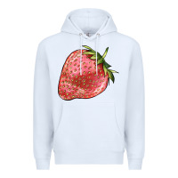 White strawberry Premium Hoodie - BarkalooDesign