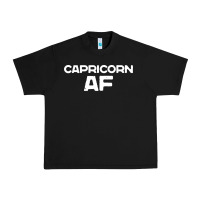 Black capricorn af zodiac sign Urban Heavy Tee - artisFamous